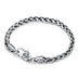 Men's Sterling Silver Six True Words Mantra Braided Bracelet