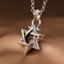 Men’s Sterling Silver Star of David Pendant Necklace