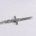 Men's Sterling Silver Sword Pendant Necklace