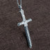 Men's Sterling Silver Sword Pendant Necklace
