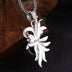 Men's Sterling Silver Thorns Tangled Cross Necklace