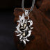 Men's Sterling Silver Thorns Tangled Cross Necklace