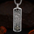 Men's Sterling Silver Vajra Ivy Tag Necklace