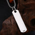 Men's Sterling Silver Vajra Ivy Tag Necklace