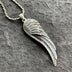 Men’s Sterling Silver Wing Pendant Necklace