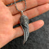 Men’s Sterling Silver Wing Pendant Necklace