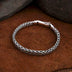 Men’s Sterling Silver Woven Wheat Chain Bracelet