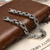 Men’s Sterling Silver Ivy Pattern Link Bracelet