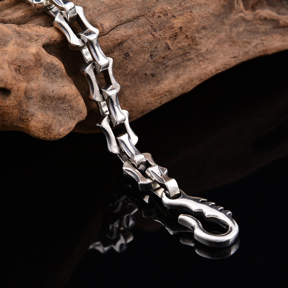 Men's Sterling Silver Chunky Link Chain Bracelet