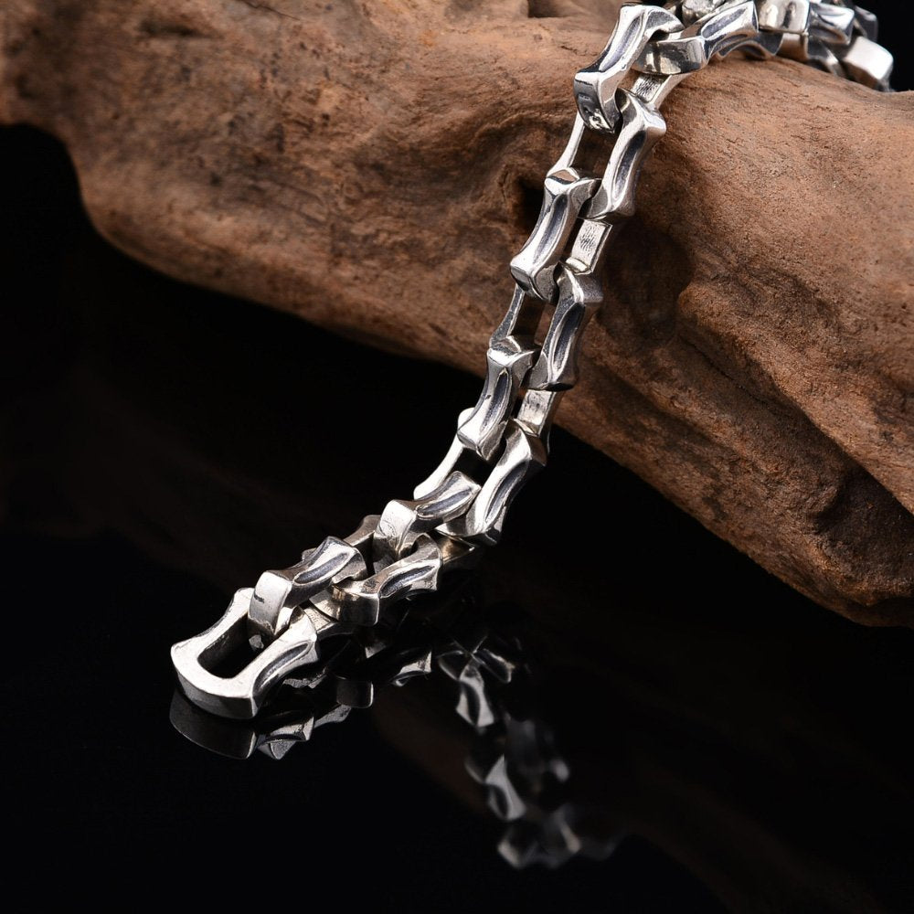 Men's Sterling Silver Chunky Link Chain Bracelet