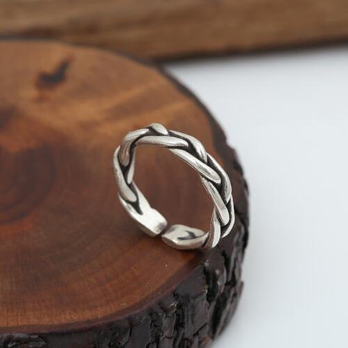 Sterling Silver Braided Wrap Ring