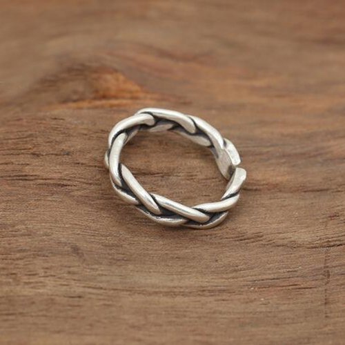 Sterling Silver Braided Wrap Ring