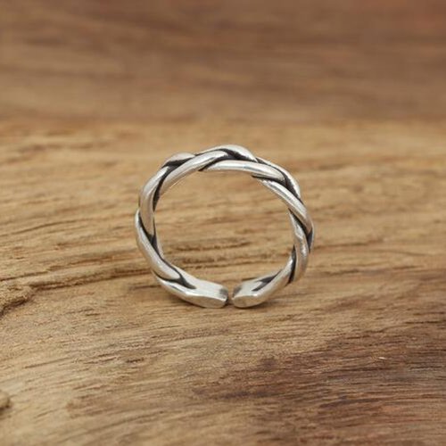 Sterling Silver Braided Wrap Ring