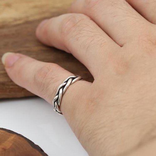 Sterling Silver Braided Wrap Ring