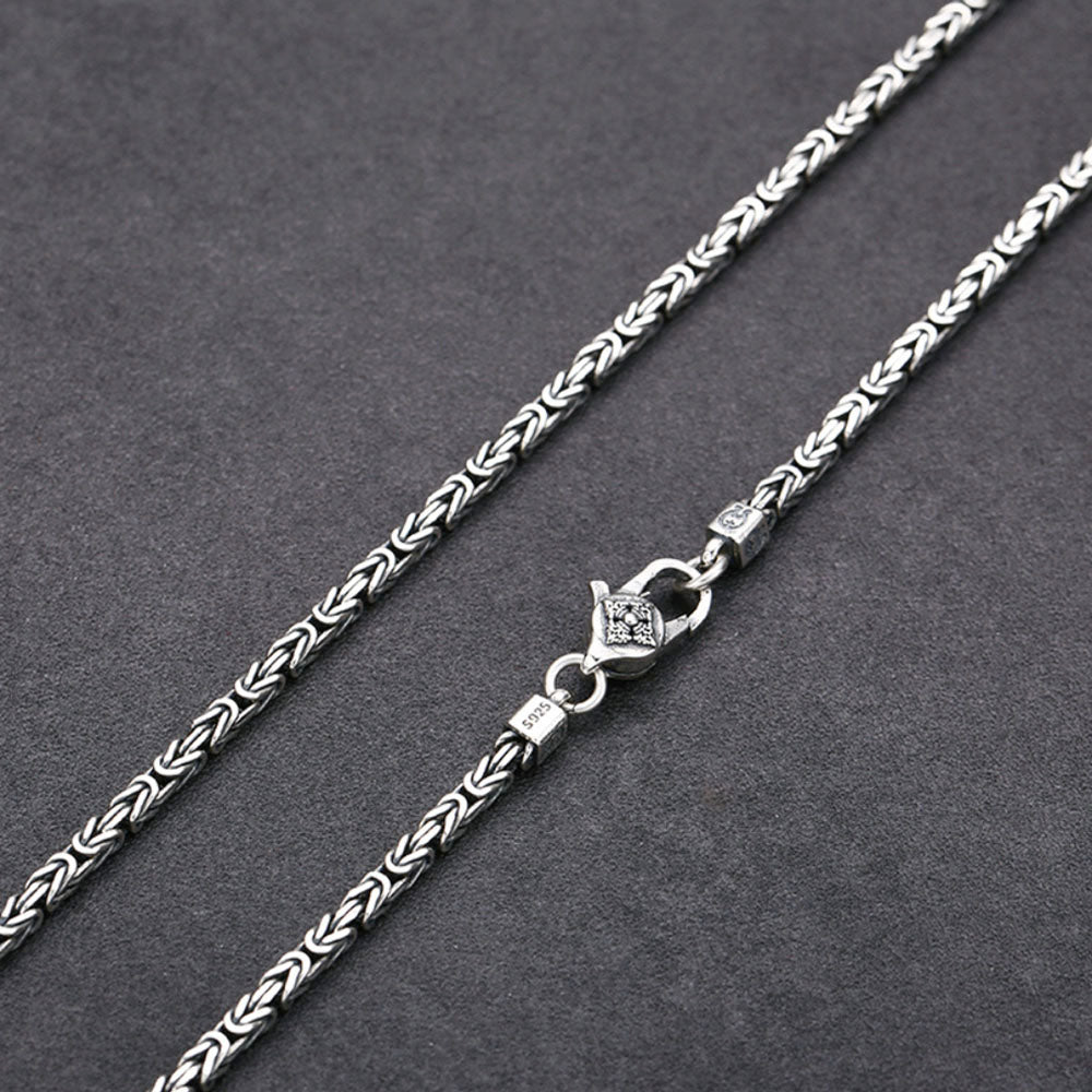 Sterling Silver Byzantine Chain for Men