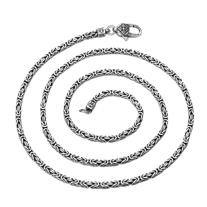 Sterling Silver Byzantine Chain for Men