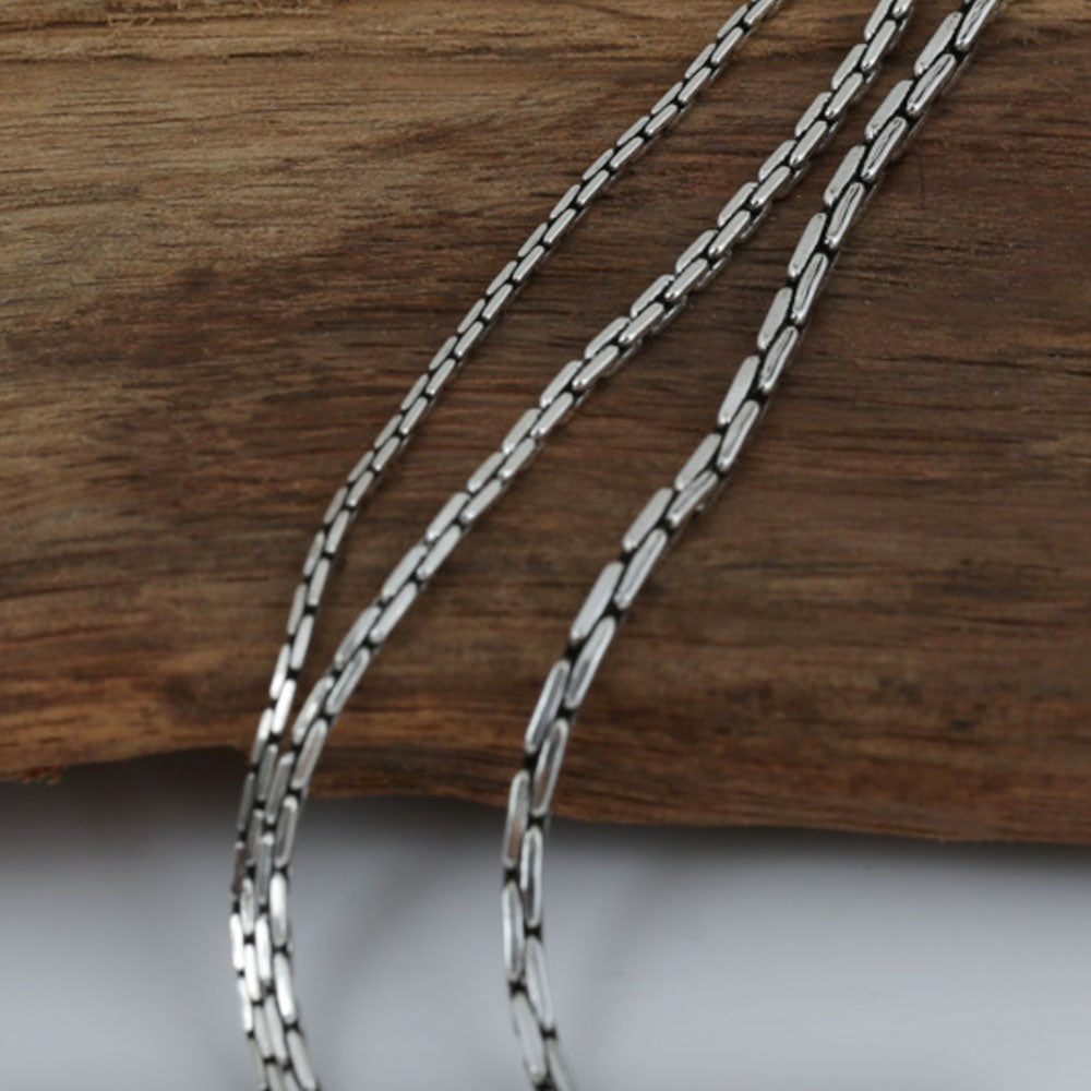 1.5-3 mm Men's Sterling Silver Coreanna Chain 18"-24"