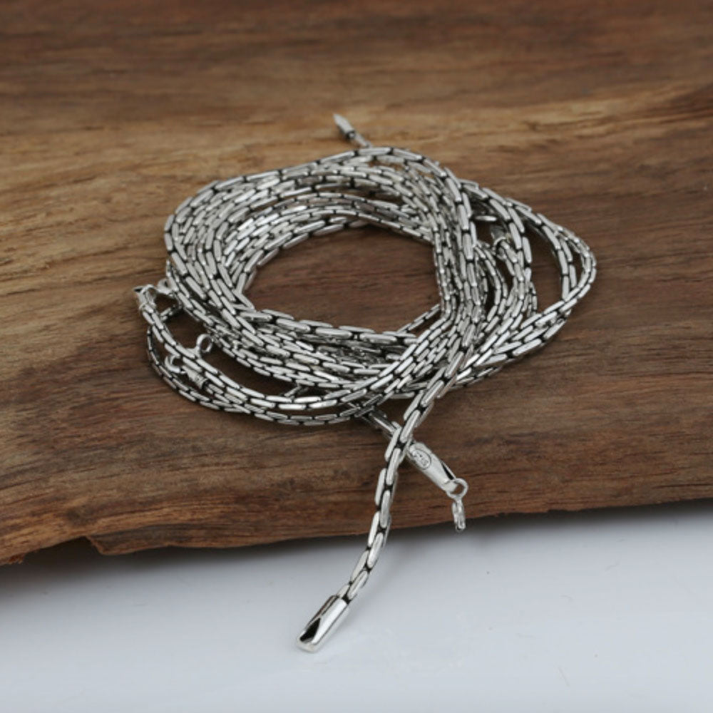 1.5-3 mm Men's Sterling Silver Coreanna Chain 18"-24"