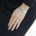 Sterling Silver Faceted Band Ring