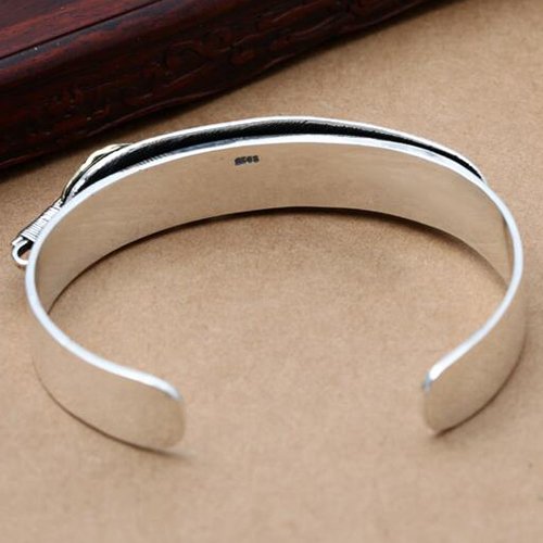 Sterling Silver Feather Cuff Bracelet