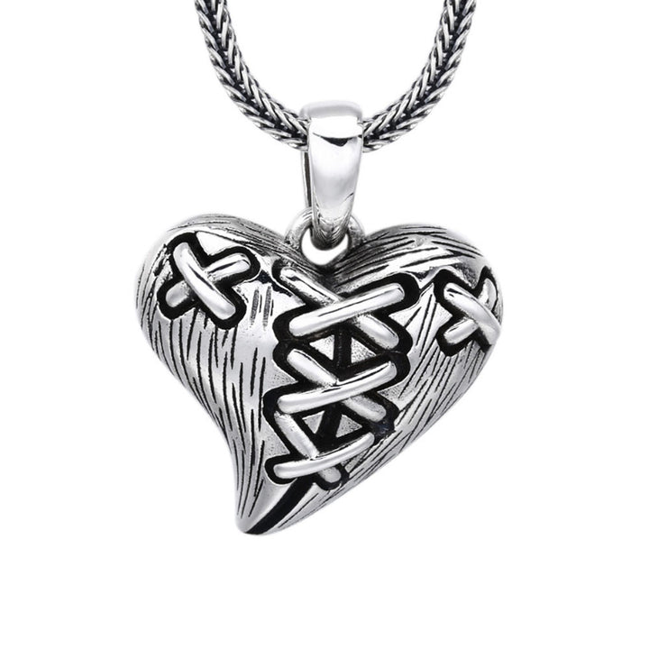 Sterling Silver Fixing a Broken Heart Pendant Necklace