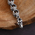 Sterling Silver Fleur de Lis Bracelet for Men