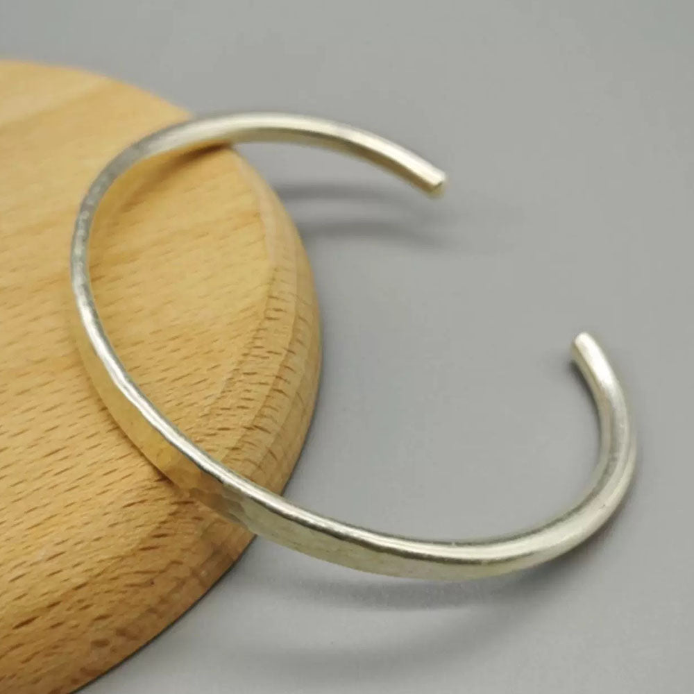 Sterling Silver Hammered Cuff Bracelet