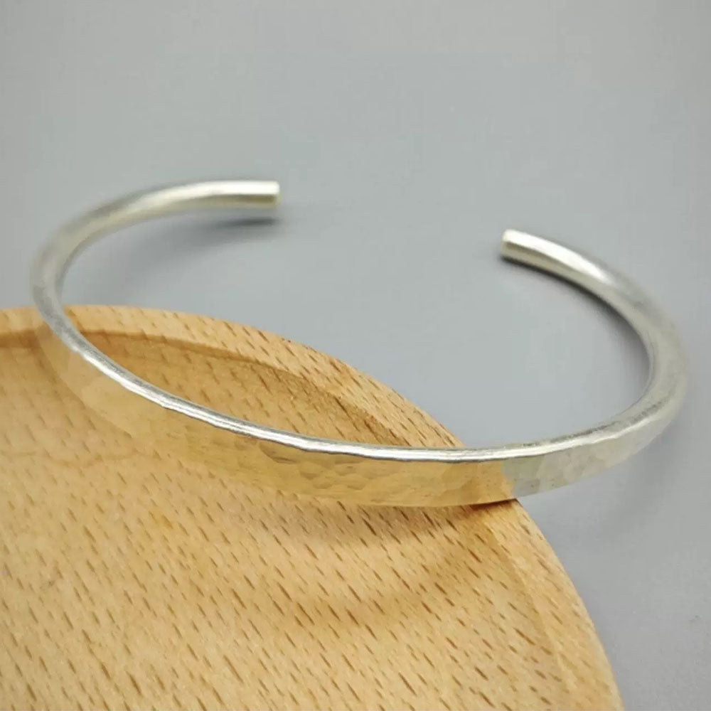 Sterling Silver Hammered Cuff Bracelet