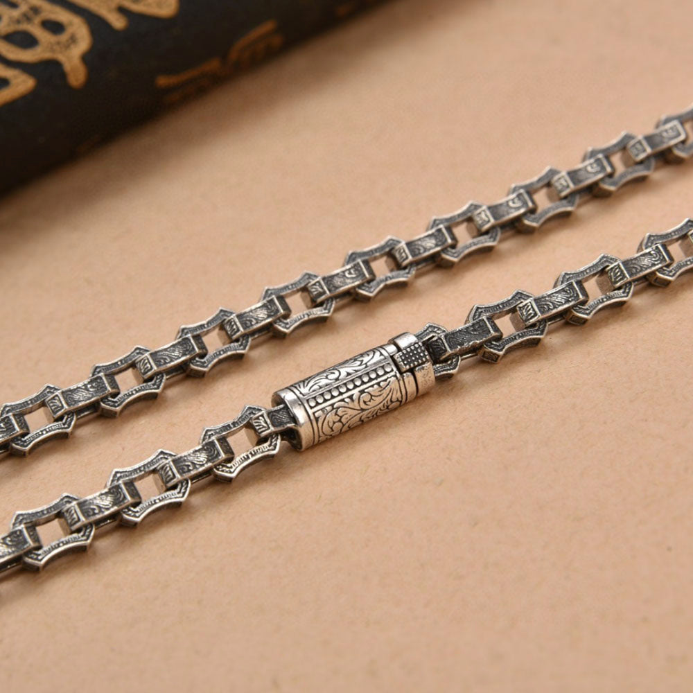 Sterling Silver Ivy Link Chain for Men