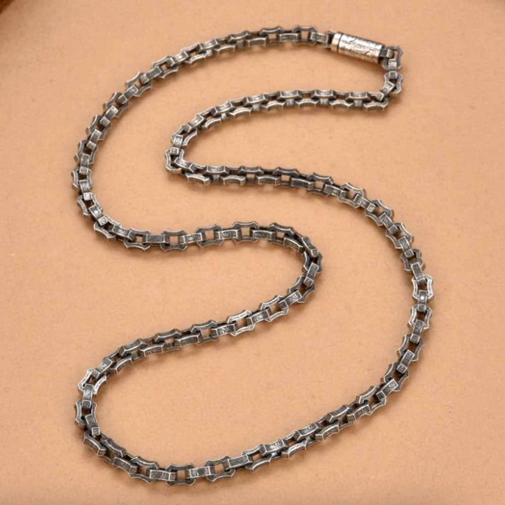 Sterling Silver Ivy Link Chain for Men