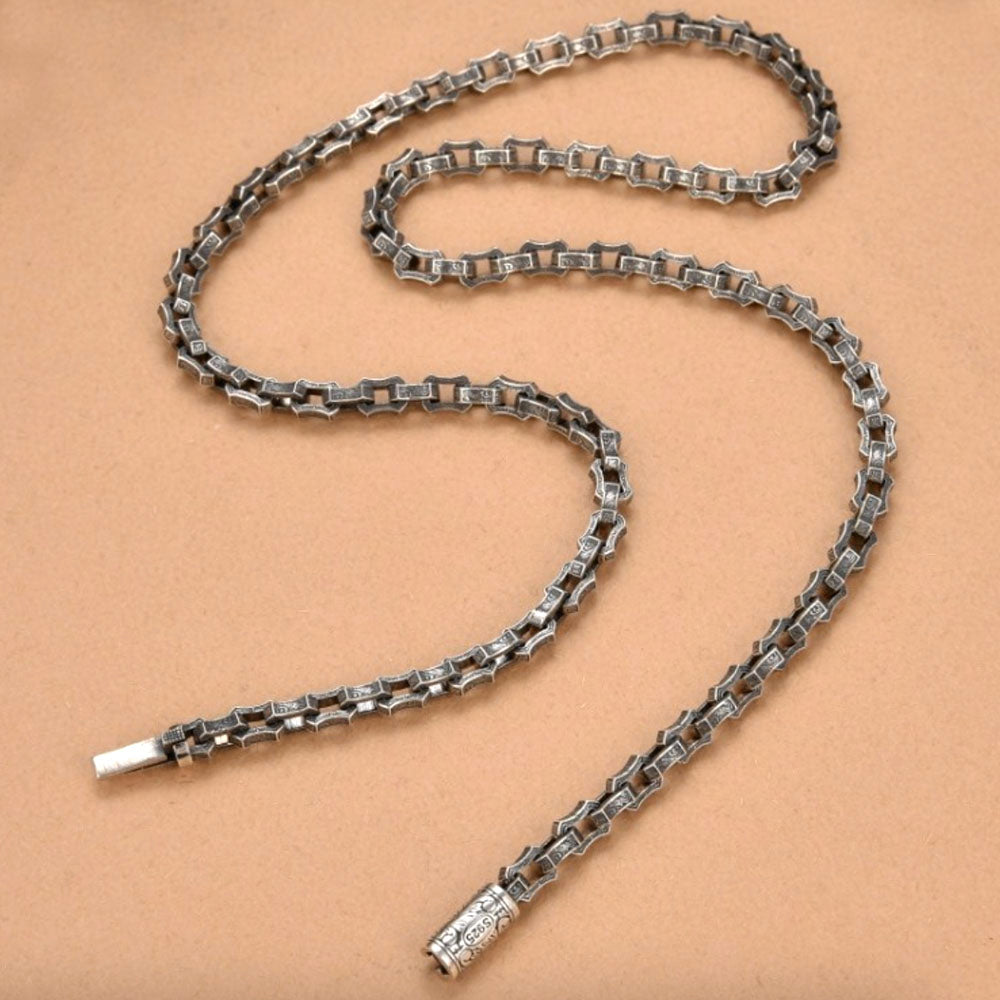 Sterling Silver Ivy Link Chain for Men