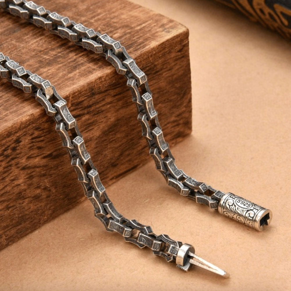 Sterling Silver Ivy Link Chain for Men