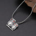 Sterling Silver Owls Pendant Necklace