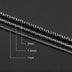 1-2 mm Sterling Silver Rope Chain 16"-24"