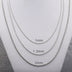 1-2 mm Sterling Silver Rope Chain 16"-24"