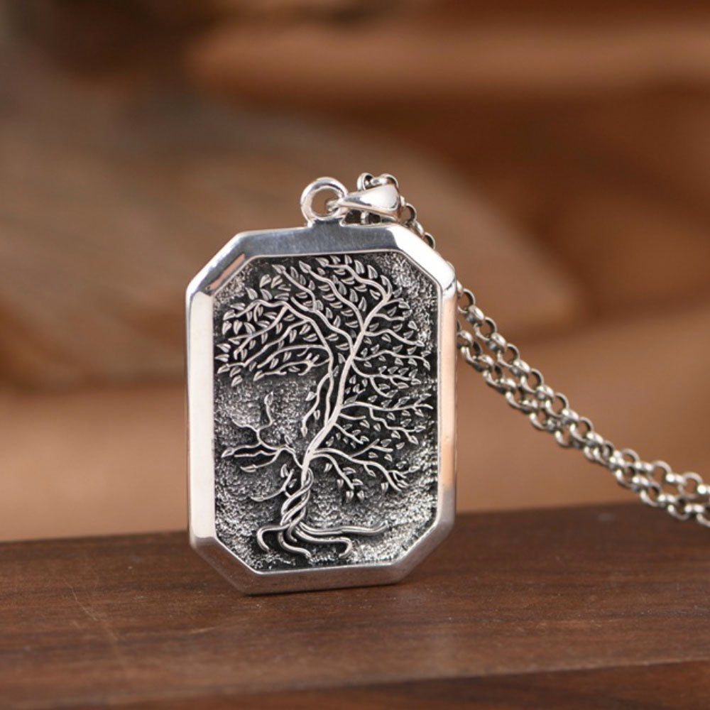 Sterling Silver Tree of Life Pendant Necklace