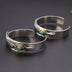 Sterling Silver Turquoise Feather Cuff Bracelet