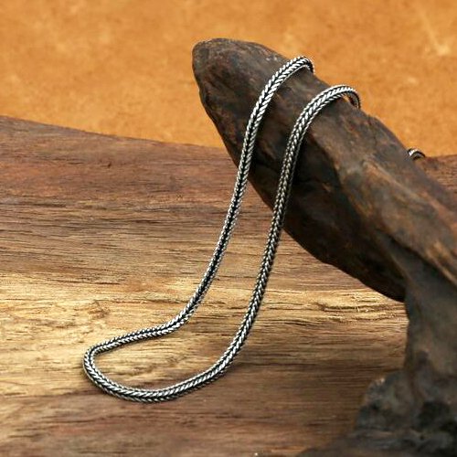 2 mm Sterling Silver Wheat Chain 18"-30"