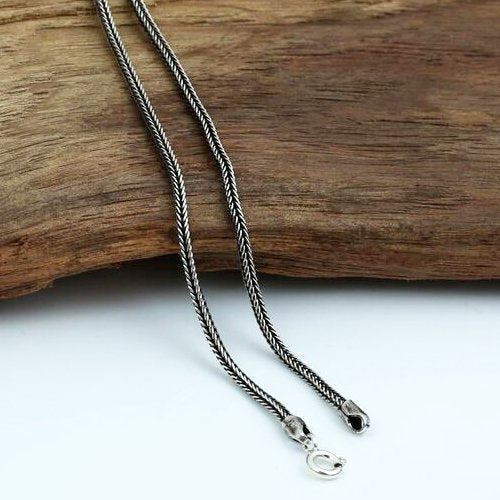 2 mm Sterling Silver Wheat Chain 18"-30"