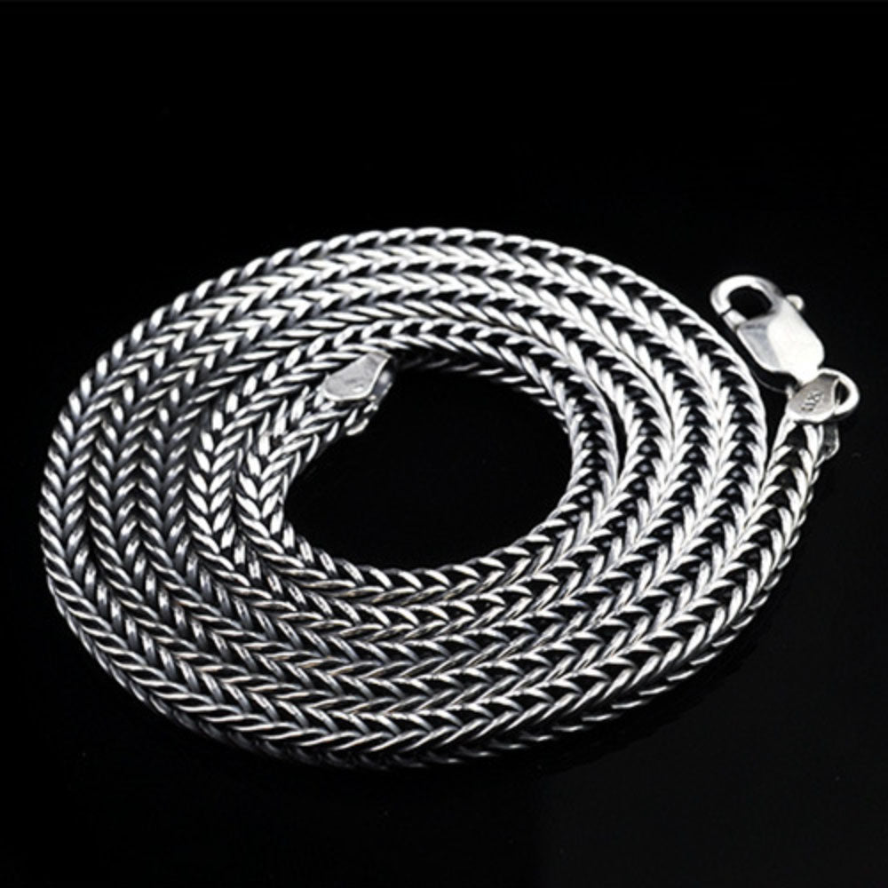 Chaîne de blé en argent sterling 2,8 mm pour homme 18"-24"