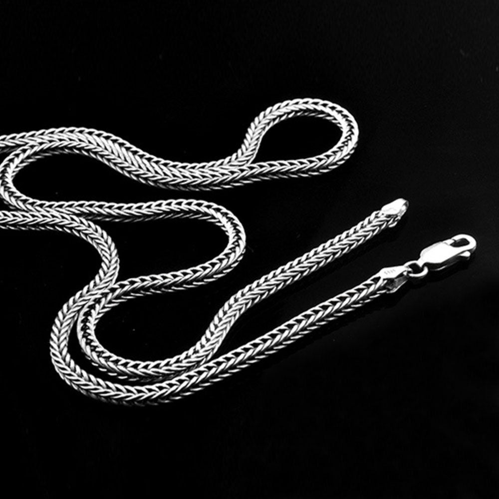 2.8 mm Sterling Silver Wheat Chain for Men 18"-24"