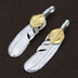 Men's Sterling Silver Feather Pendant