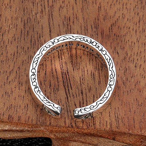 Sterling Silver All-Seeing Eyes Wrap Ring