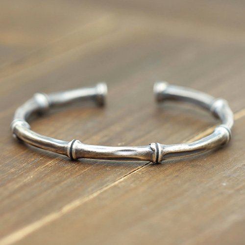 Sterling Silver Bamboo Cuff Bracelet