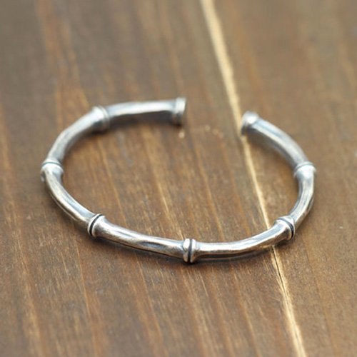 Sterling Silver Bamboo Cuff Bracelet