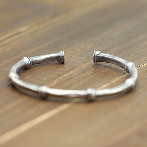 Sterling Silver Bamboo Cuff Bracelet