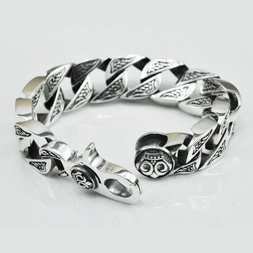 Men's Sterling Silver Bold Curb Chain Bracelet