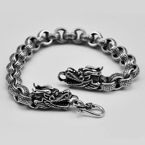 Sterling Silver Bold Rolo Chain Bracelet for Men