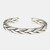 Sterling Silver Braided Cuff Bracelet for Men