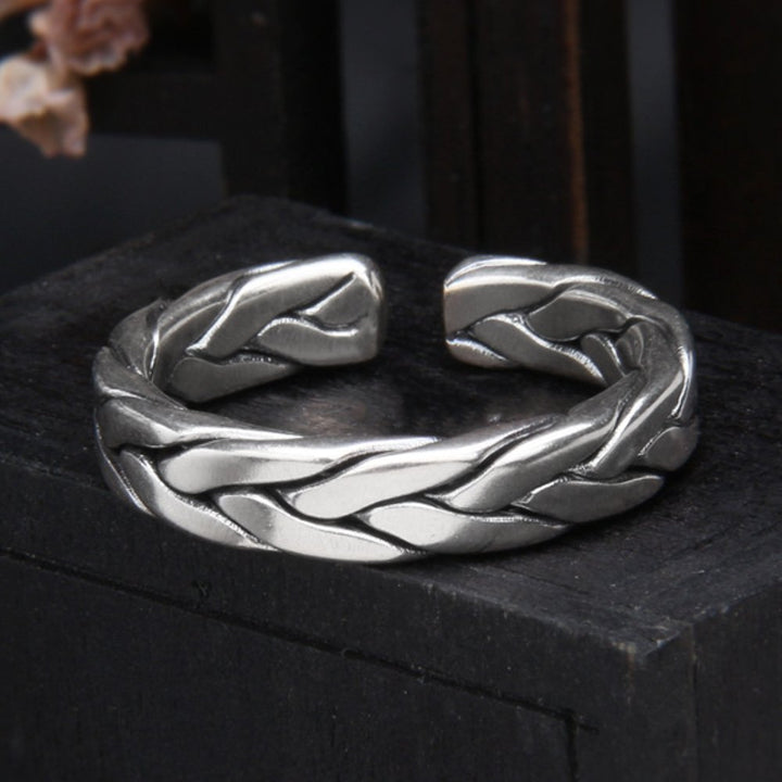 Sterling Silver Braided Pinky Ring